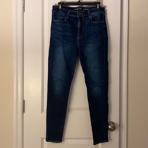 American Eagle high rise jegging dark wash